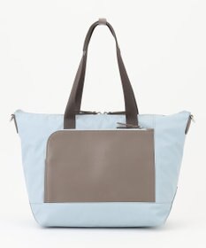 Y'SACCS ナイロン×リサイクルレザー　コンビマルチトート