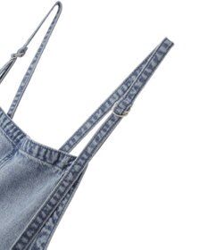 YECCA VECCA 綿麻デニムサロペット