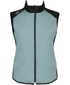 CW-X 【WOMEN】 CW-X レディース ベストジャケット 中綿(前身・後ろ上半身) 保温(本体) ノースリーブ ハイネック スポーツ DWY609 /ワコール