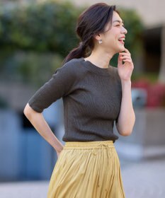 ANY ラメリブニット