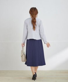 Tiaclasse L 【安田美沙子さん着用・洗える】フレアAラインリボンワンピース