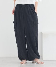 earth music&ecology 総レースカーゴパンツ
