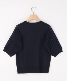 組曲 【先行予約】コットンフラワーレーシープルオーバー ニット