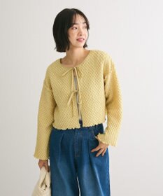 Green Parks ポコポコショート丈カーディガン