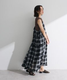 Green Parks ・Ｐｅｔｉｔ　Ｆｌｅｕｒ　オンブレーチェックキャミワンヒ