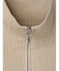 Green Parks ＺＩＰ付きリブニットベスト