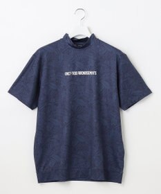 23区GOLF 【MEN】【吸水速乾・UVケア】ステッカープリント モックネックシャツ