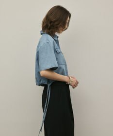 GRACE CONTINENTAL ハーフスリーブデニムシャツ