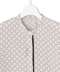 ICB L 【新色追加・WEB限定カラーあり・接触冷感・UVケア・速乾・洗える】BackSatinAmunzen バンドカラーブラウス