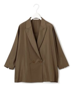 ICB 【接触冷感・UVケア・速乾・洗える】シルクエステルタフタ ブラウスジャケット