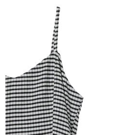 earth music&ecology チェックキャミワンピース