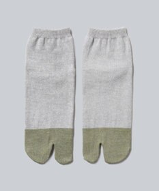 WHITE MAILS 【UNISEX】PAPER COLOR BLOCK TABI ANKLE ソックス