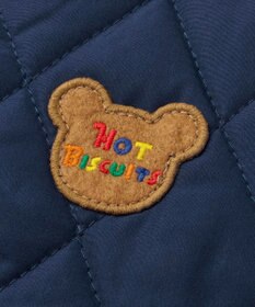 MIKI HOUSE HOT BISCUITS 【80-120cm】 抗菌・抗ウイルス ノーカラー キルティングジャンパー