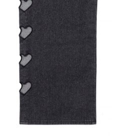 WEGO 【MLサイズ展開】ハートサイドラインストレートパンツ