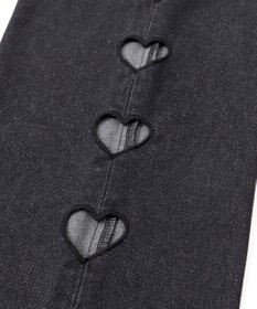 WEGO 【MLサイズ展開】ハートサイドラインストレートパンツ