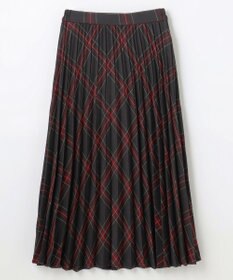 ANY 【洗濯機可/ウエストゴム】チェックプリーツスカート