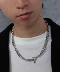 WEGO Mステンレスマンテルチェーンネックレス