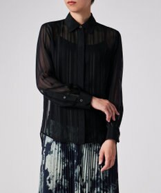 Paul Smith シアー ストライプ ブラウス