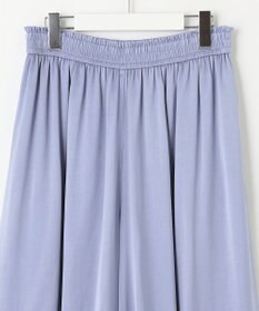 自由区 【ウエストゴム・長さ調整可・洗える・XSサイズあり】ビンテージサテン ガウチョパンツ