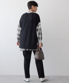 AMERICAN HOLIC ＳＥＴ　イージーケアギャザーシャツ＋ニットベスト