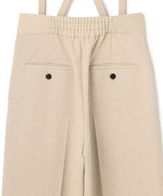 uncrave ウォッシャブルドライサップ ワイドパンツ（サスペンダー付き）