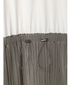 Green Parks プリーツドッキングフレンチワンピース