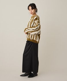 CRAFT STANDARD BOUTIQUE バイカラーフリンジニットプルオーバー