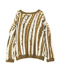 CRAFT STANDARD BOUTIQUE バイカラーフリンジニットプルオーバー