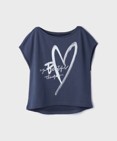 GRACE CONTINENTAL ハートプリント裏毛トップ