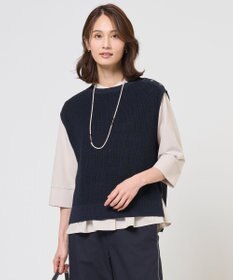 J.PRESS LADIES L 【WEB限定カラーあり】LINEN COTTON ニット ベスト