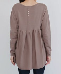 Tiaclasse 【洗える】ギャザーフレアニットチュニック