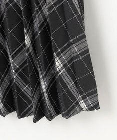 ANY 【洗濯機可/ウエストゴム】チェックプリーツスカート