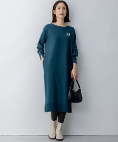 組曲 L 【WEB限定】コクーンシルエット ニットワンピース