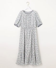 ANY SIS 【洗える】リーフMIXプリント ワンピース