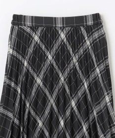 ANY 【洗濯機可/ウエストゴム】チェックプリーツスカート