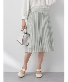 earth music&ecology すきな丈プリーツスカート