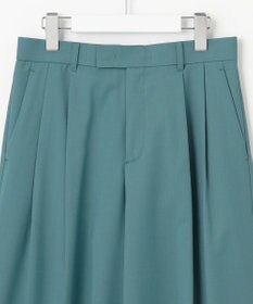 自由区 S 【洗える】TWラチネストレッチワイドクロップド パンツ