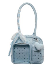 WEGO 【痛バ＆推し活グッズ】きらふわスイートドットぬい痛ボストンバッグ