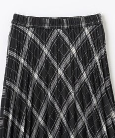 ANY 【洗濯機可/ウエストゴム】チェックプリーツスカート