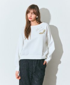 GRACE CONTINENTAL モチーフ刺繍スウェットトップ