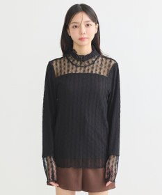 earth music&ecology あったかレースプルオーバー