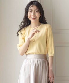 ANY SIS S 【接触冷感 ・UVケア】シアースリーブ ニット