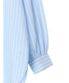 earth music&ecology バンドカラーストライプシャツ