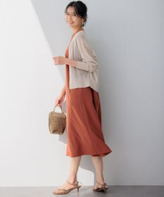 23区 S 【一部店舗限定/洗える】ライトシアーニット ジップカーディガン