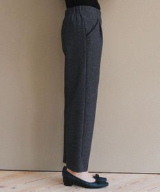 Tiaclasse L ミニチェッカー裏起毛・ストレートパンツ