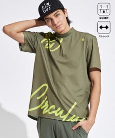 PW CIRCULUS 【吸水速乾 / 伸縮性抜群】【MEN】筆記体ロゴ COOLベンチレーションモック T