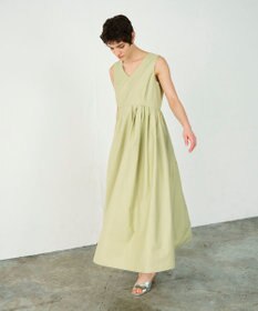 GRACE CONTINENTAL タックフレアロングワンピース