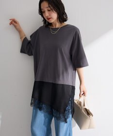 Green Parks レースドッキングＴシャツ