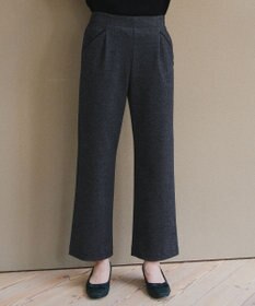 Tiaclasse L ミニチェッカー裏起毛・ストレートパンツ