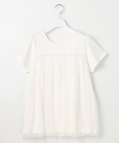 Feroux 【汗ジミが目立たない・洗える】バルーンチュール Tシャツ